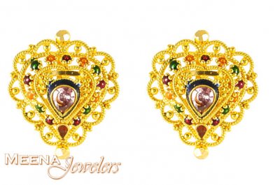 22Kt Gold Jewelry (Meenakari) ( 22 Kt Gold Tops )