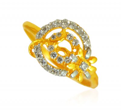 22K Fancy Ring ( Ladies Signity Rings )