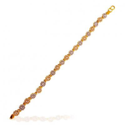 22k Gold CZ Ladies Bracelet ( Ladies Bracelets )