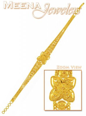 22Kt Gold Filigree Work Bracelet ( Ladies Bracelets )