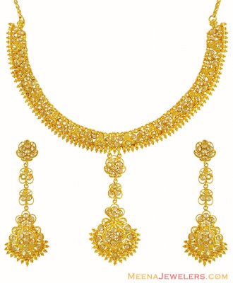 22K Gold Necklace Set ( 22 Kt Gold Sets )