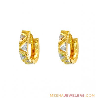 22K ZigZag ClipOn Earrings ( Clip On Earrings )