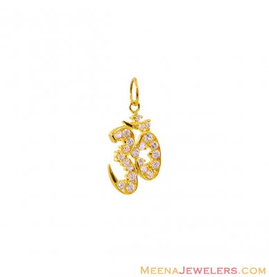 Om Pendant In 22K Gold ( Om Pendants )