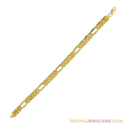 22k Gold Linked Mens Bracelet ( Men`s Bracelets )