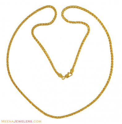 22K Gold Fancy Chain  ( Plain Gold Chains )