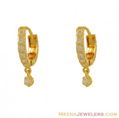 22k Gold Clip On Earrings ( Clip On Earrings )