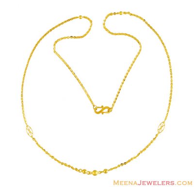 22k Gold Chain (18 inch) ( Plain Gold Chains )