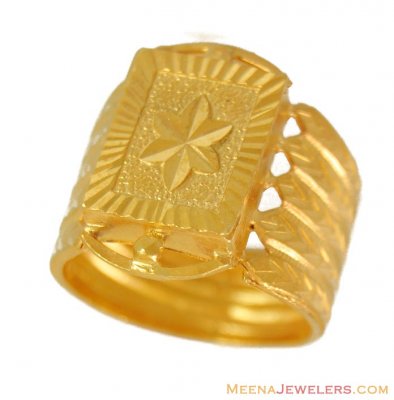 22K Exquisite Mens Ring ( Mens Gold Ring )