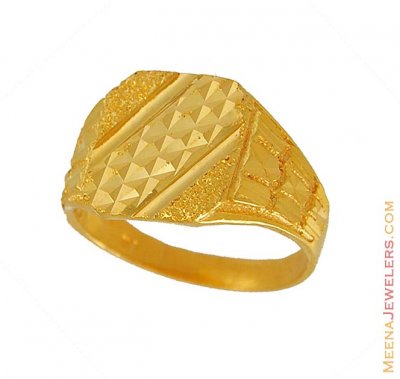 22K Exquisite Ring ( Mens Gold Ring )