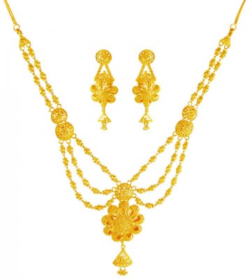 22 Kt Gold Necklace Set ( 22 Kt Gold Sets )