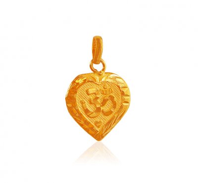 Holy OM Pendant (22 Karat) ( Om Pendants )