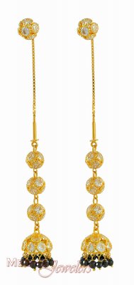 22Kt Gold Earrings ( Long Earrings )