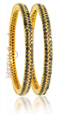 22Kt Bangles with Sapphire ( Precious Stone Bangles )