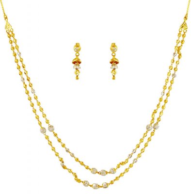 22K Gold Layered Necklace Set ( Light Sets )