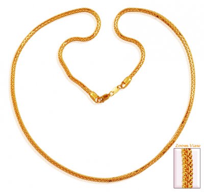 22K Fancy Gold Chain  ( 22Kt Gold Fancy Chains )