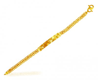22kt Gold Fancy Kids Bracelet ( 22Kt Baby Bracelets )