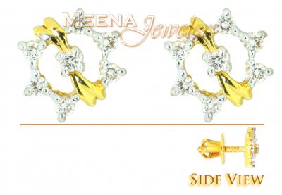 Genuine Diamond Earrings ( Diamond Earrings )