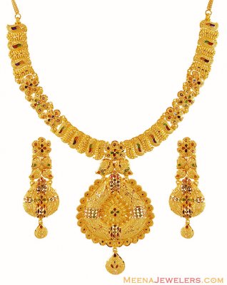 Exclusive 22K Gold Necklace Set ( 22 Kt Gold Sets )