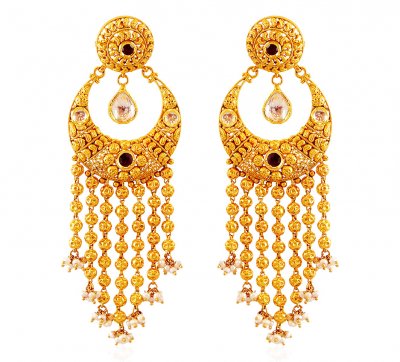 22Kt Gold Chand bali with Jhumki ( Exquisite Earrings )