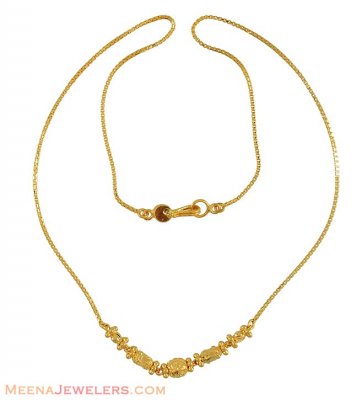 Gold Fancy Chain (16 Inch) ( 22Kt Gold Fancy Chains )