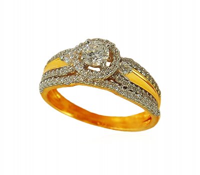 22K Ring with Band ( Ladies Signity Rings )