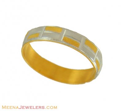 Two Tone Wedding Band (22K) ( Wedding Bands )