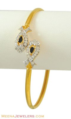 22K Gold Signity Bangle ( Stone Bangles )