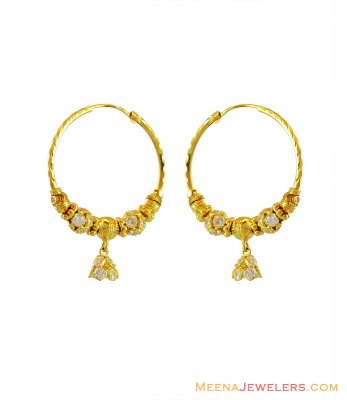 22K Hoop Earrings ( Hoop Earrings )