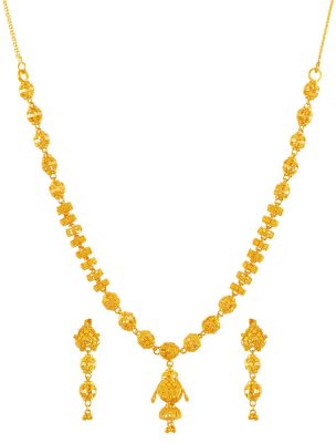 22K Gold Necklace Set ( 22 Kt Gold Sets )