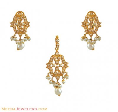 22k Gold Pendant Set  ( Fancy Pendant Set )