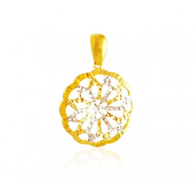 22 Karat Gold Two Tone Pendant ( Fancy Pendants )