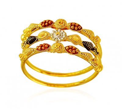 22kt Gold Spiral Ring ( Ladies Gold Ring )