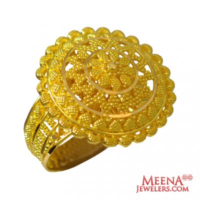 22Kt Gold Designer Ring ( Ladies Gold Ring )