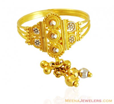 Ladies Two Tone Gold Ring ( Ladies Gold Ring )