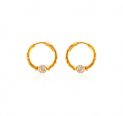 22Karat Gold Hoop Earrings for Kids ( Hoop Earrings )