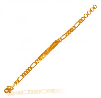 22Kt Gold Kids ID Bracelet ( 22Kt Baby Bracelets )