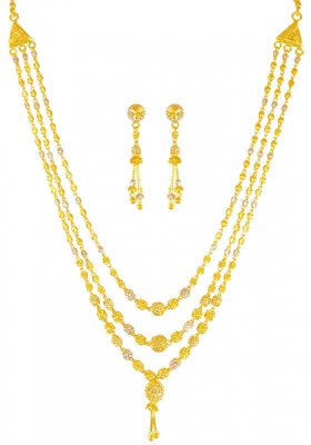 22K  Gold Three Layered  Set  ( Light Sets )