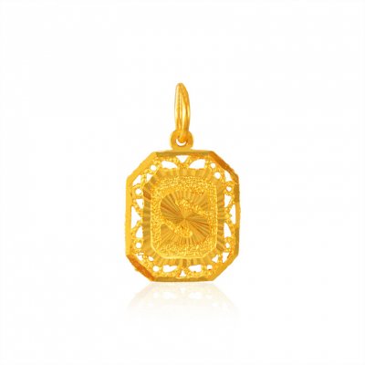 22Kt S Initial Pendant ( Initial Pendants )