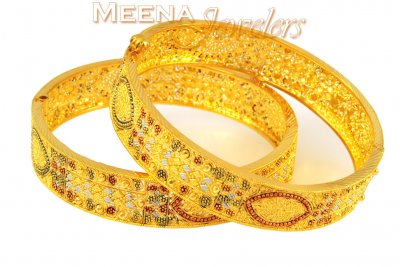 22Kt Gold Three tone Kadas ( Kadas )