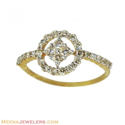 Designer 18k Fancy Diamond Ring  ( Diamond Rings )