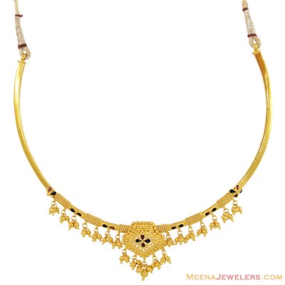 22K Meenakari Filigree Necklace  ( Light Sets )