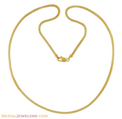 22K Gold Chain (18 inches) ( Plain Gold Chains )