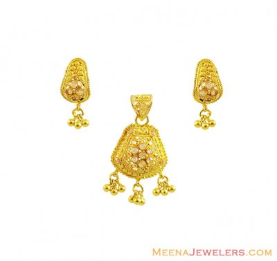 22K Gold Pendant Set ( Gold Pendant Sets )