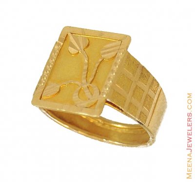 Indian Gold Ring (22Kt) ( Mens Gold Ring )