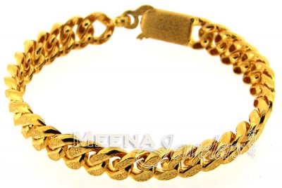22 Kt Gold Mens Bracelet ( Men`s Bracelets )