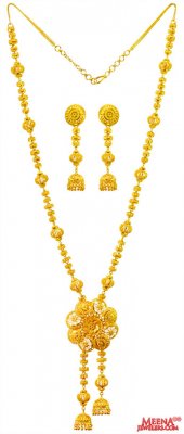 22k Gold Bridal Fancy Patta Haar  ( Bridal Necklace Sets )