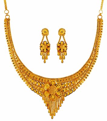 22k Gold Fancy Gold Set ( 22 Kt Gold Sets )