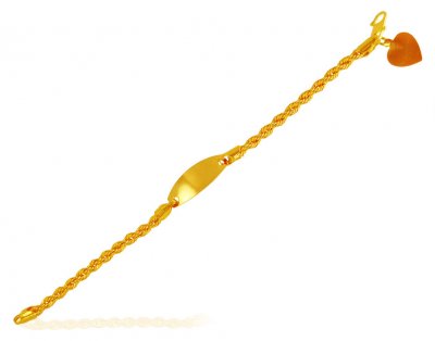 22k Gold Baby Bracelet ( 22Kt Baby Bracelets )