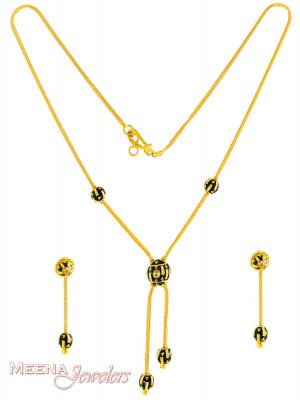 Gold Designer Necklace Set ( Gold Designer Sets )