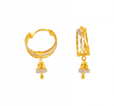 22K Gold Hoop Earrings ( Hoop Earrings )